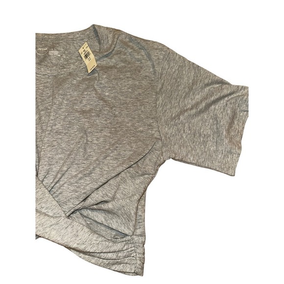 Aerie Women's Short Sleeve Cotton Cropped Tie Wrap Back T-Shirt Size M G… - Picture 4 of 10